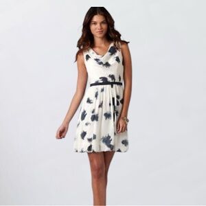 LOFT Cowl Neck Sleeveless Bubble Dress